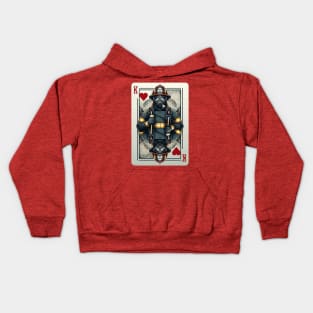 Firefighter Playing Card Kids Hoodie